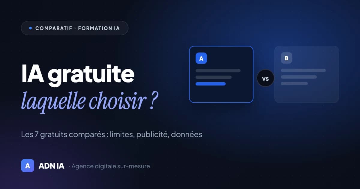 IA gratuite en 2026 : les 7 meilleures testées et comparées