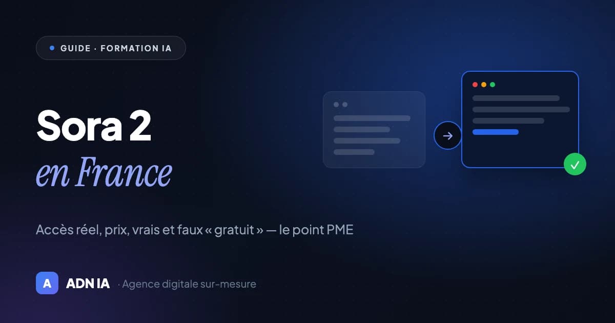 Sora 2 est arrêté : prix, accès France, export des données et alternatives vidéo IA — Blog ADN IA