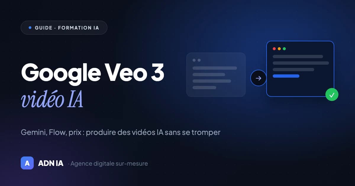 Google Veo 3 en 2026 : le guide complet pour les PME françaises Google Veo 3 en 2026 : le guide complet pour les PME françaises — Blog ADN IA