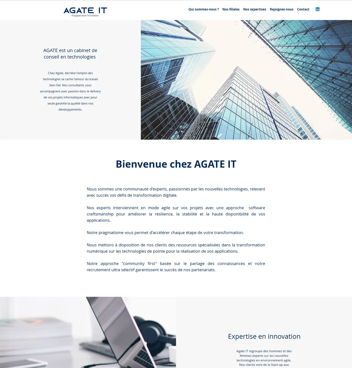 Agate IT — site avant refonte